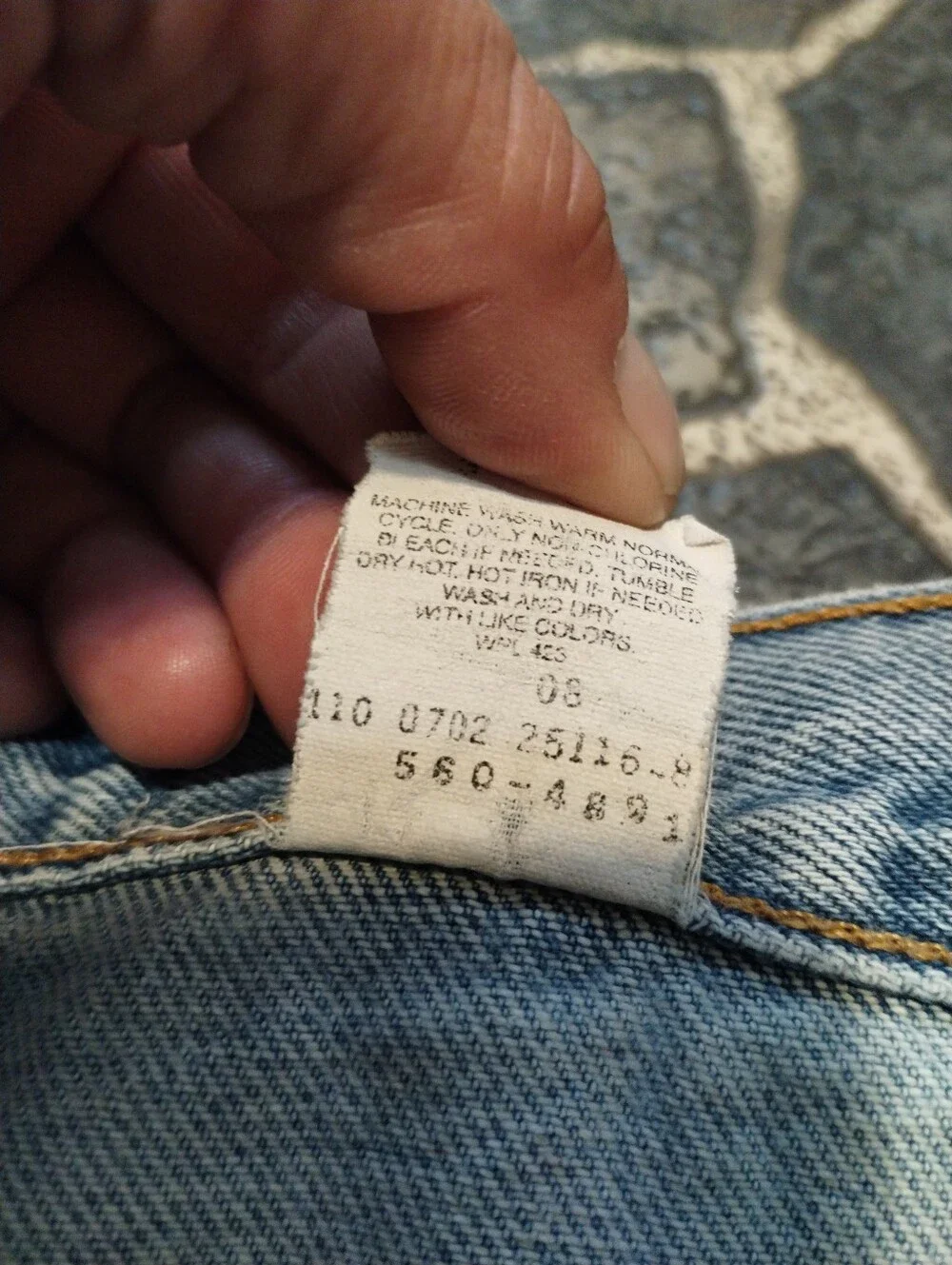 LEVIS 560 Mens loose fit baggy jeans 90s 36 